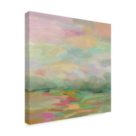 Trademark Fine Art Silvia Vassileva 'Pastel Fields' Canvas Art, 18x18 WAP06978-C1818GG